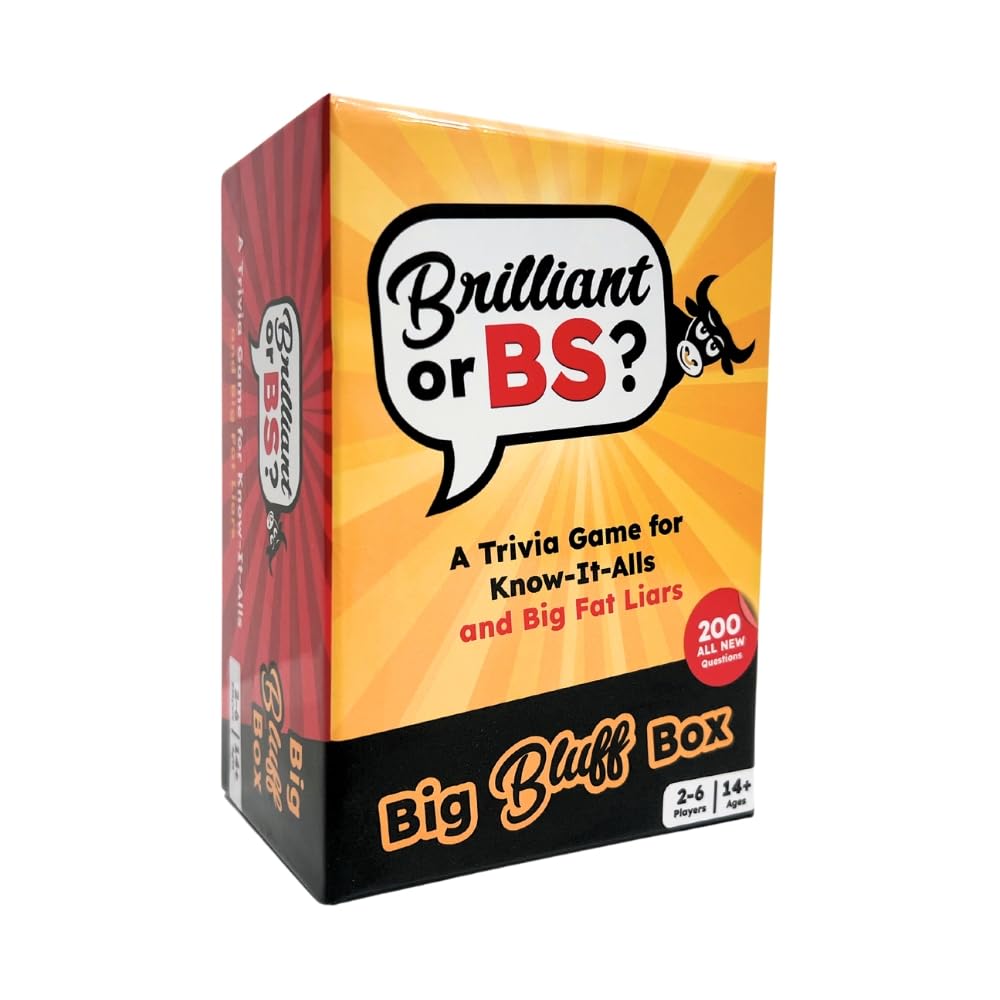 Amazon.com: Brilliant or BS? Big Bluff Box | Trivia Game for Know
